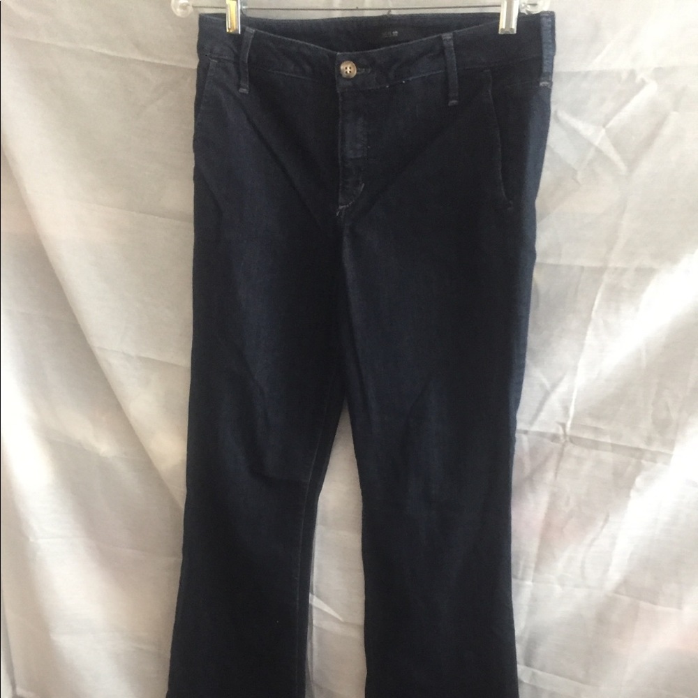Joe’s dark blue jeans